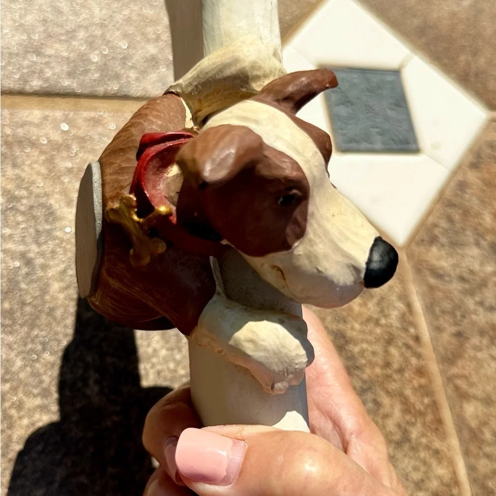 Rare Vintage 1998 FIGI Tickle My Bones Puppy Dog Pencil Holder Tray Pre-owned